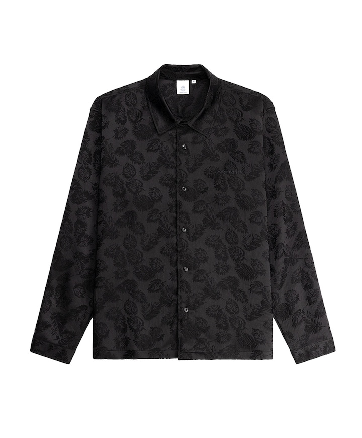 Heren overhemd lange mouw zwart