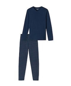 Heren pyjamaset blauw