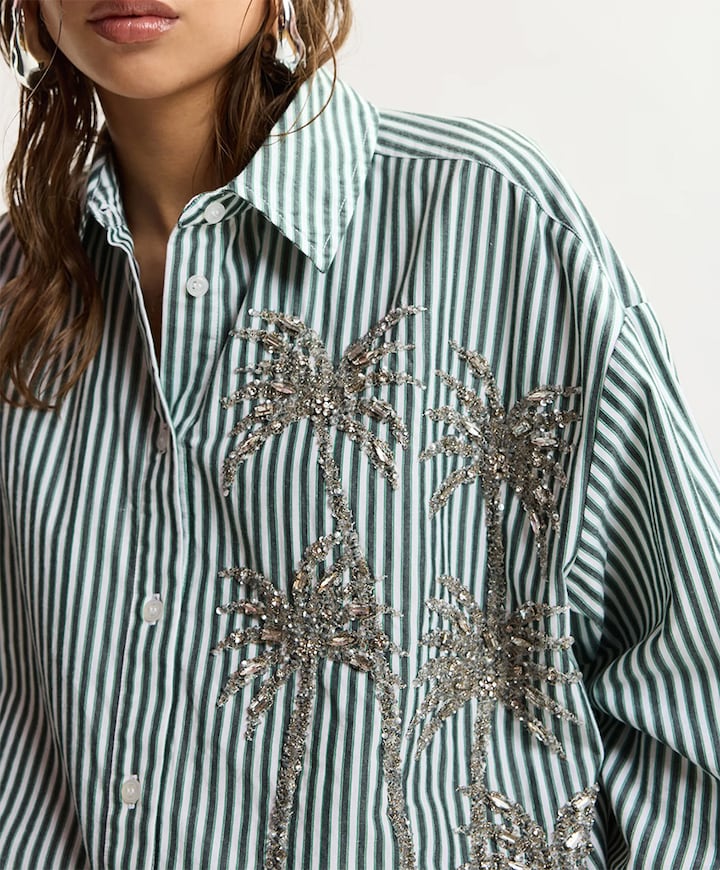 Dames blouse groen