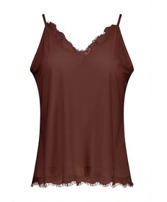 Dames top bruin