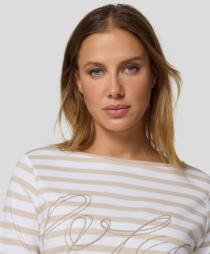 Dames T-shirt beige