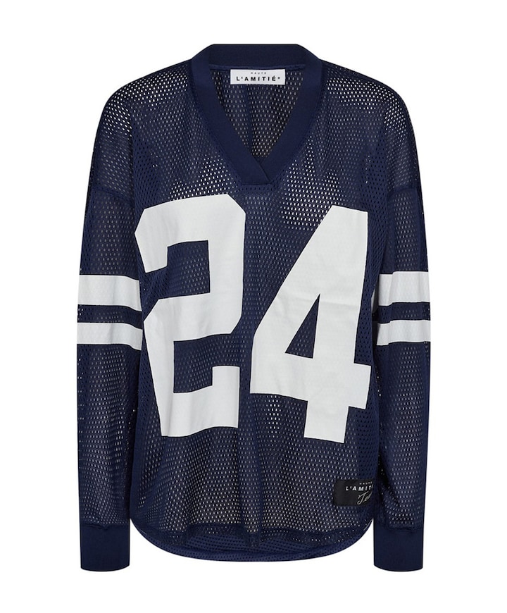 Dames longsleeve blauw