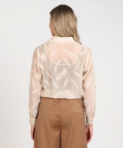 Dames blouse beige