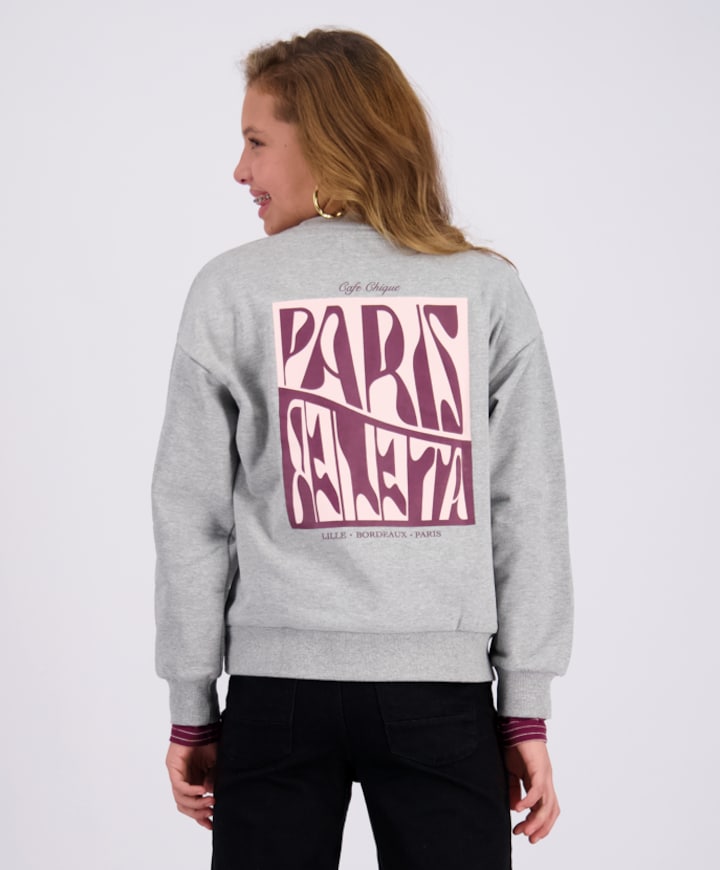 Meisjes sweater grijs