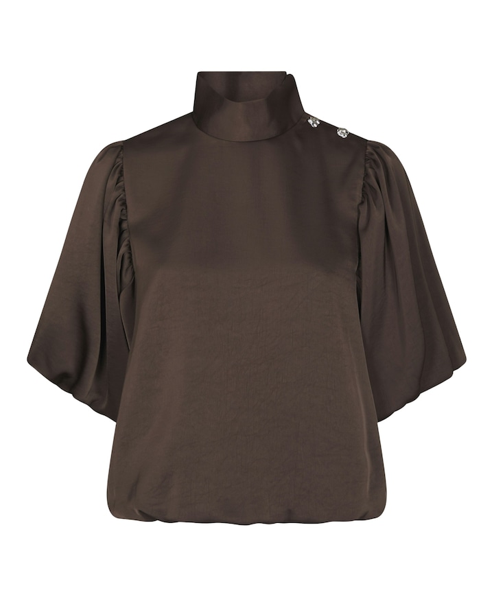 Dames blouse bruin