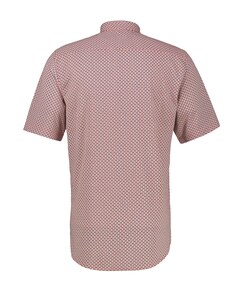 Heren overhemd korte mouw rood