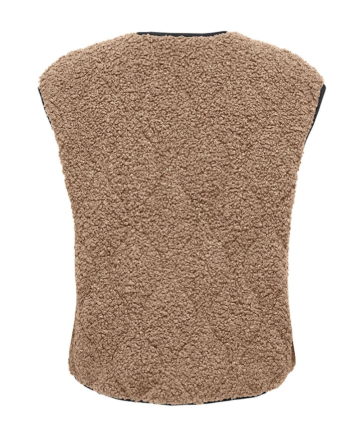 Dames gilet bruin
