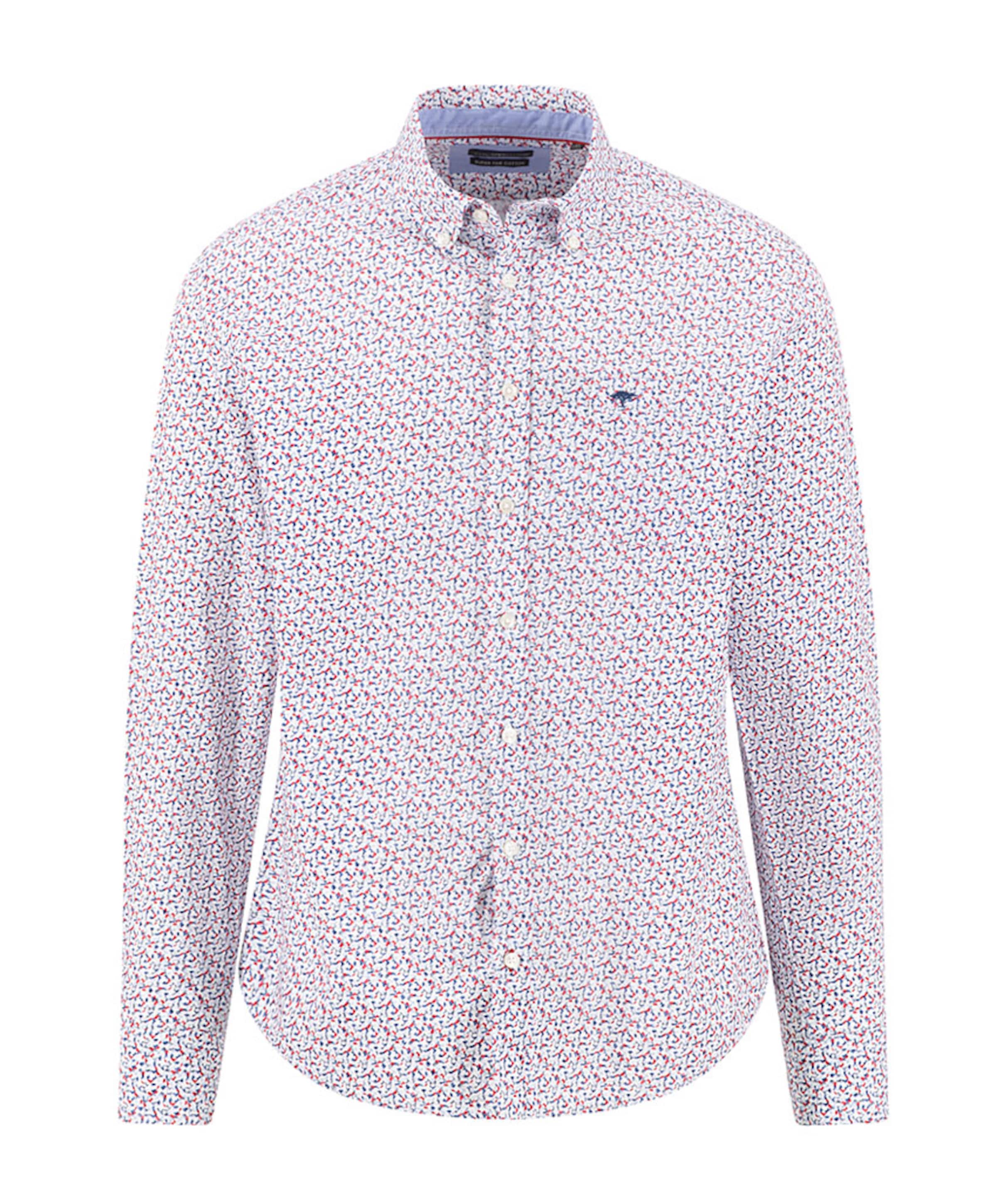 Heren overhemd lange mouw rood