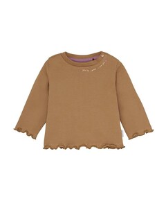 Meisjes longsleeve bruin