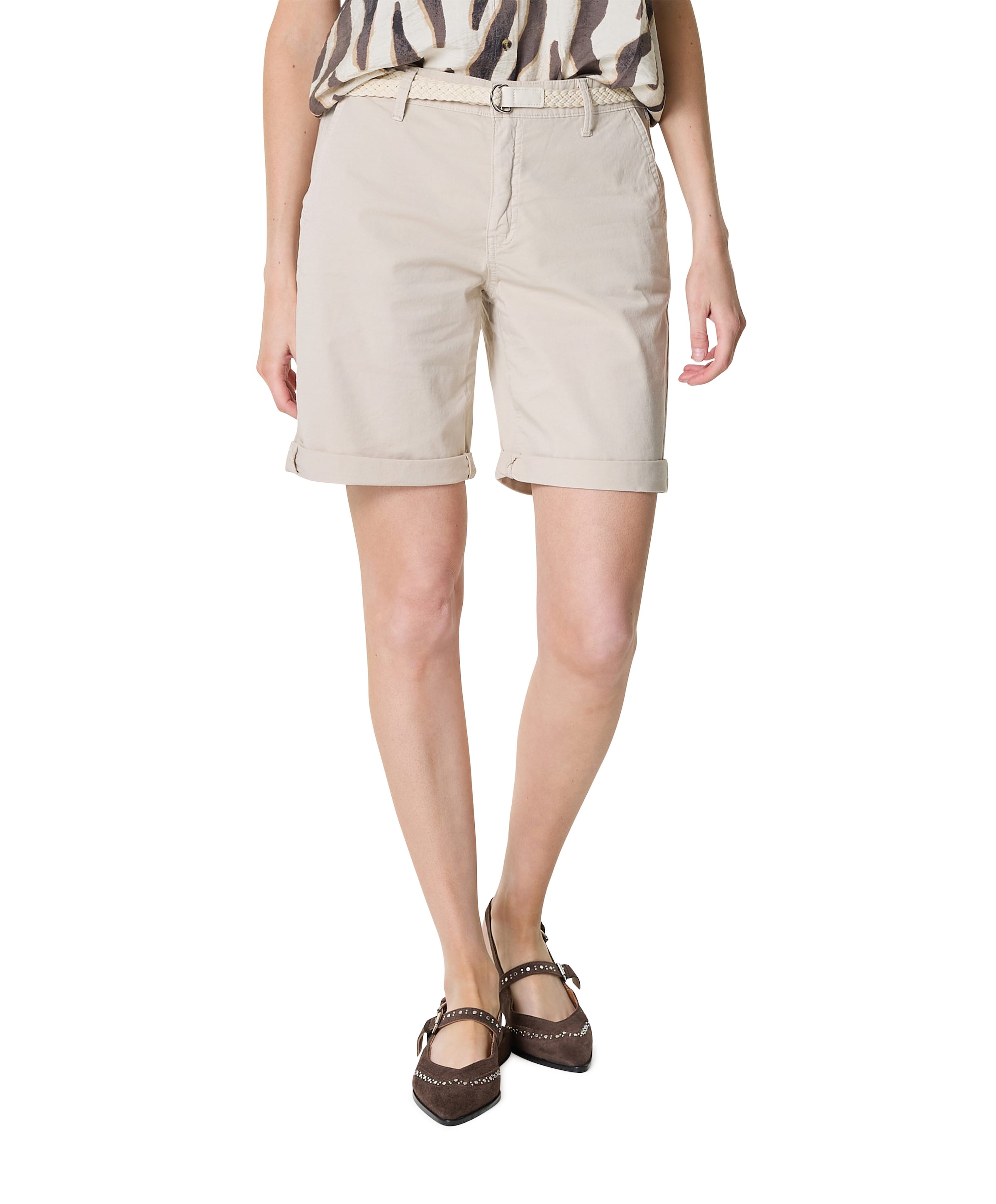 CHINO dames korte broek ecru