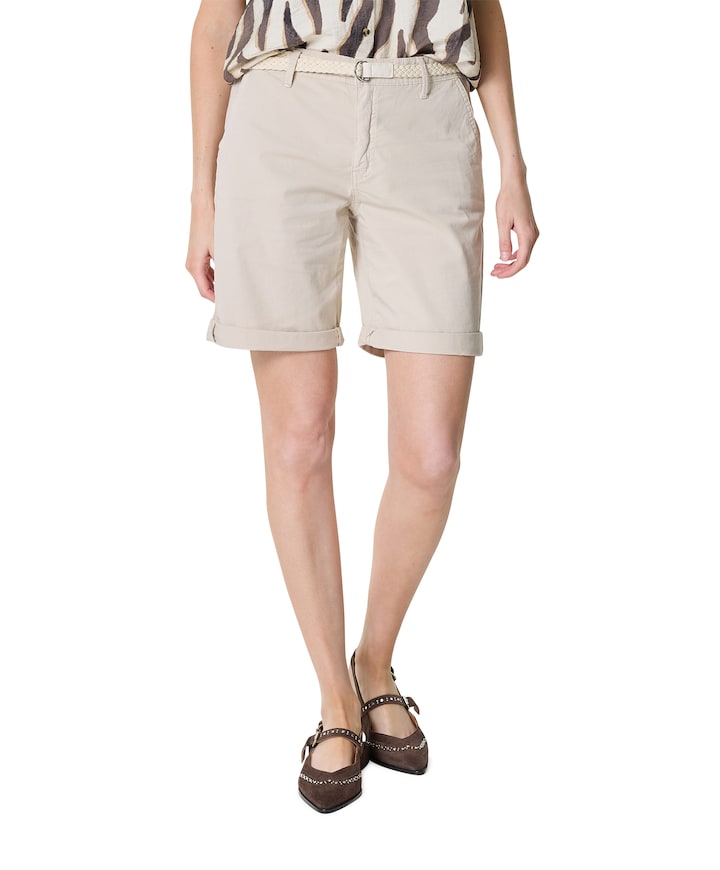 CHINO dames korte broek ecru