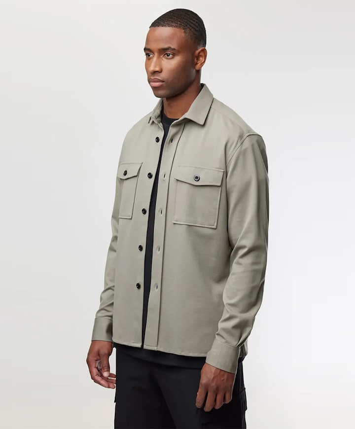 Heren overshirt groen