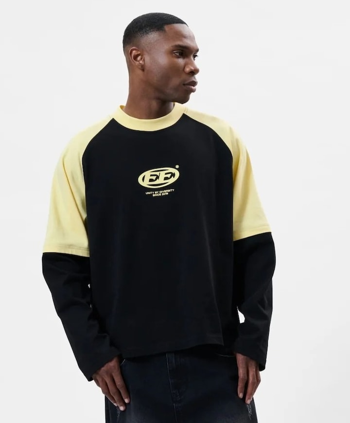 Uniseks longsleeve zwart