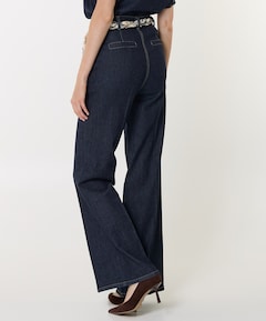 effen-recht dames jeans blauw