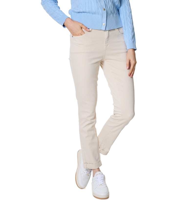 7/8 dames jeans beige