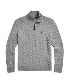 Trui met rits grijs