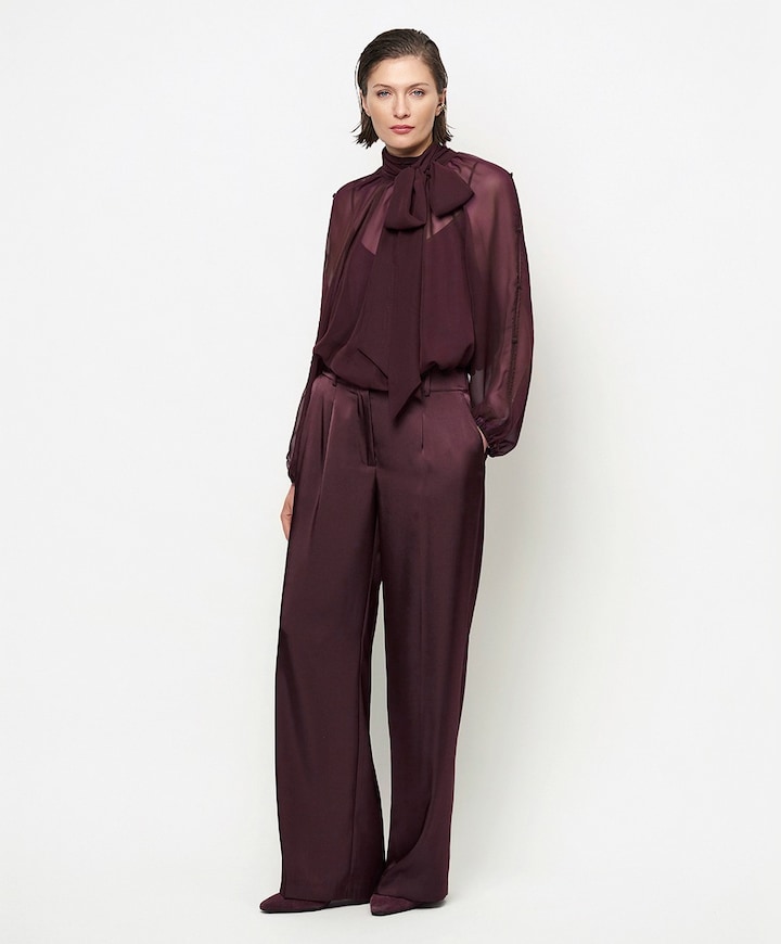 Dames blouse paars
