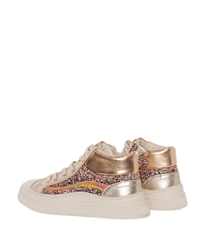 Laos meisjes veterschoenen roze