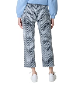 Scarlet Wide Leg 6/8 dames broek blauw