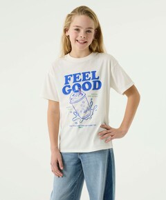 Meisjes T-shirt ecru