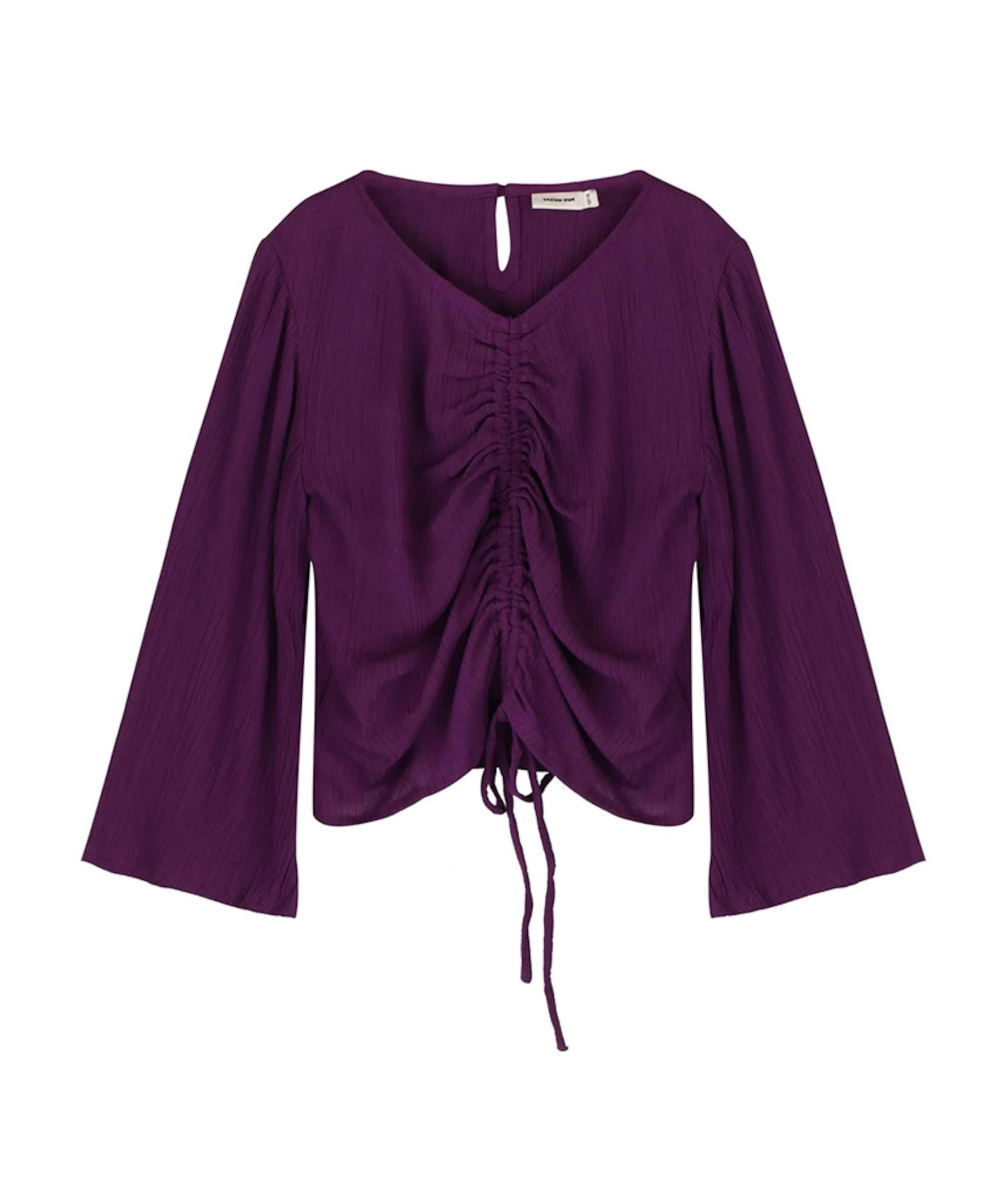 Meisjes blouse lange mouw paars