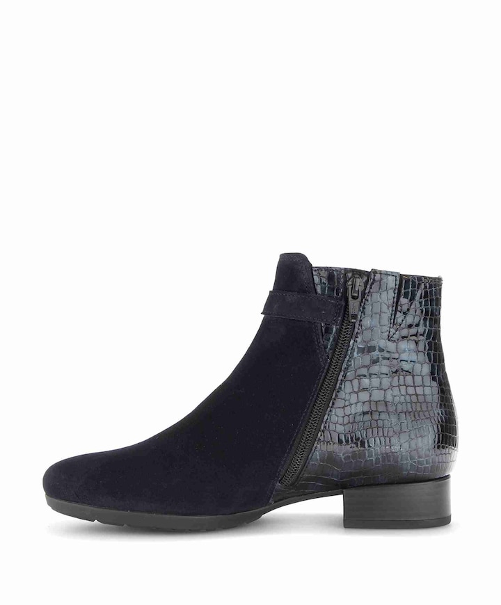 dames enkellaarzen blauw