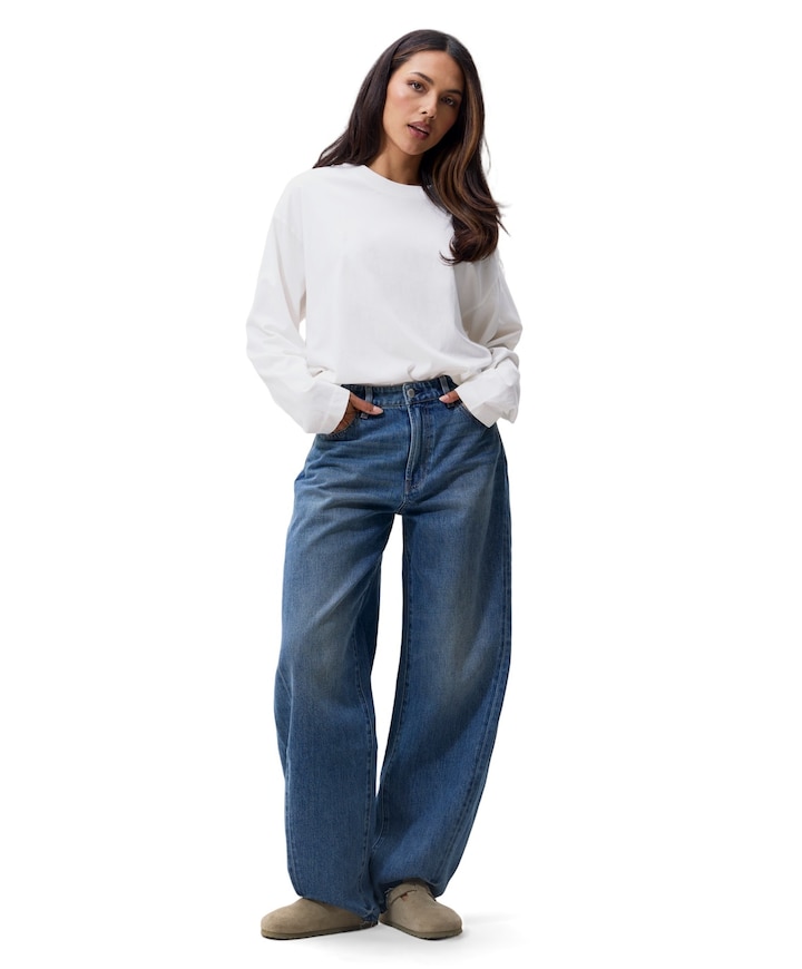 Super barrel fit jeans dames jeans blauw