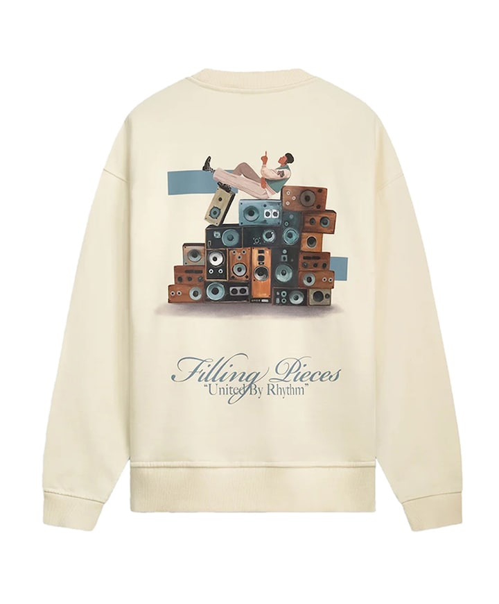 Heren sweater ecru