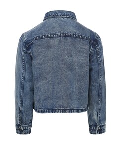 Meisjes blouse lange mouw blauw