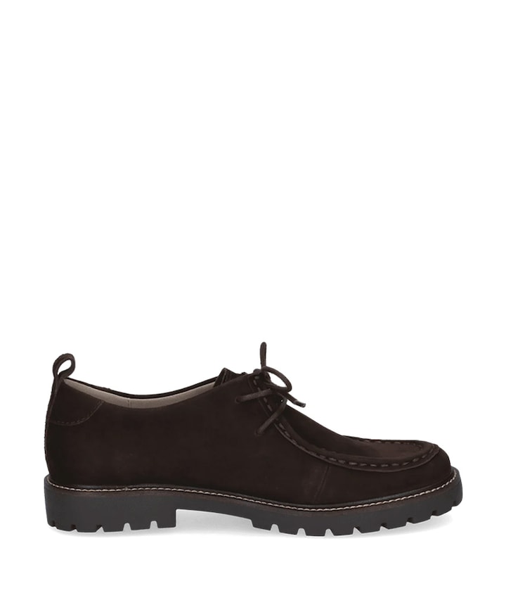 Lace-up dames loafers bruin