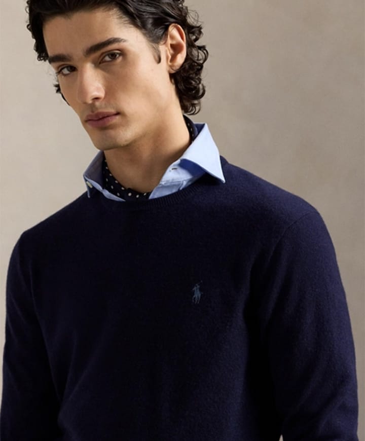 Heren trui blauw