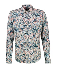 Heren overhemd lange mouw multicolor