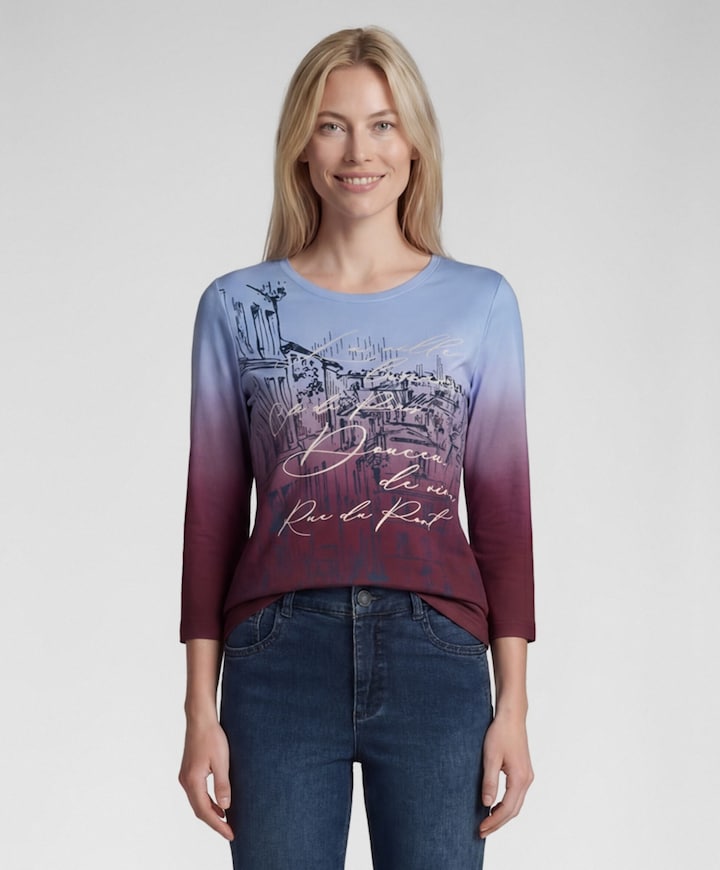 Dames longsleeve bordeaux