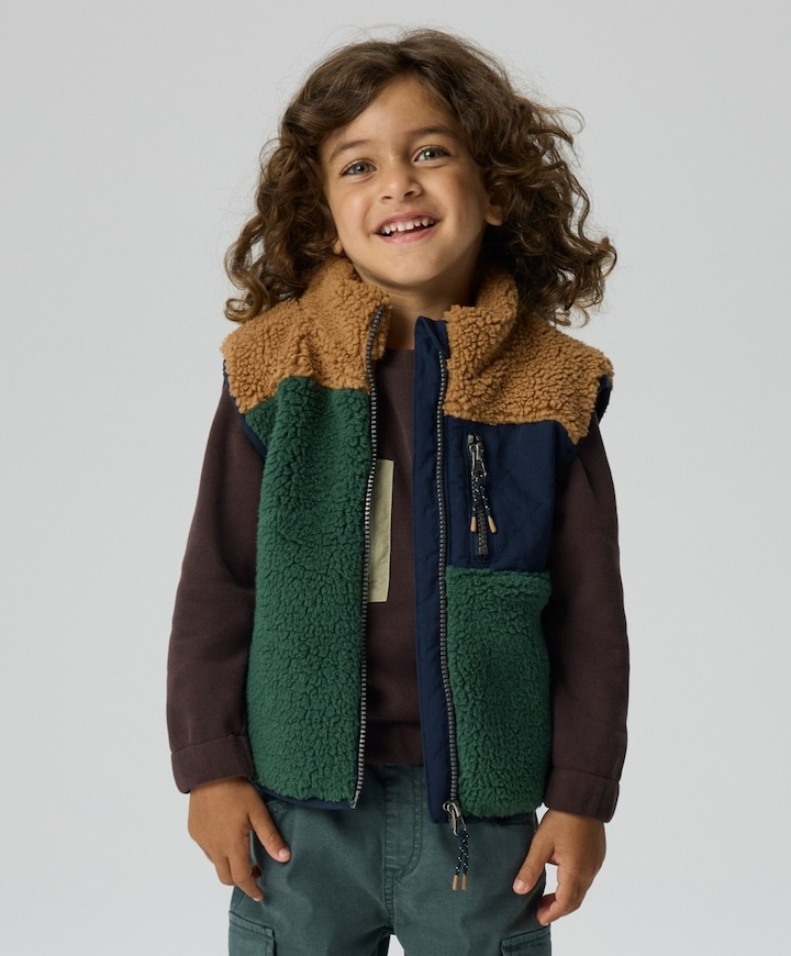 Jongens bodywarmer groen