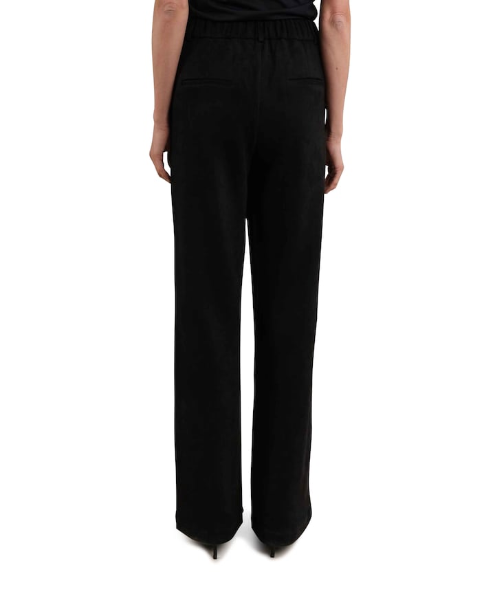 Jill Suedine broek zwart