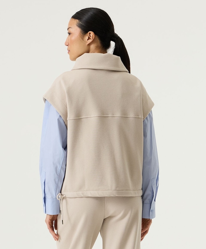 Dames gilet beige
