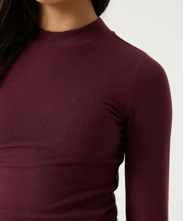 Meisjes longsleeve bordeaux