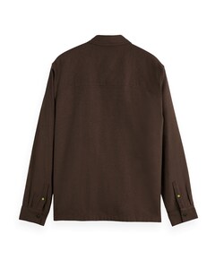 Overhemd lange mouw bruin