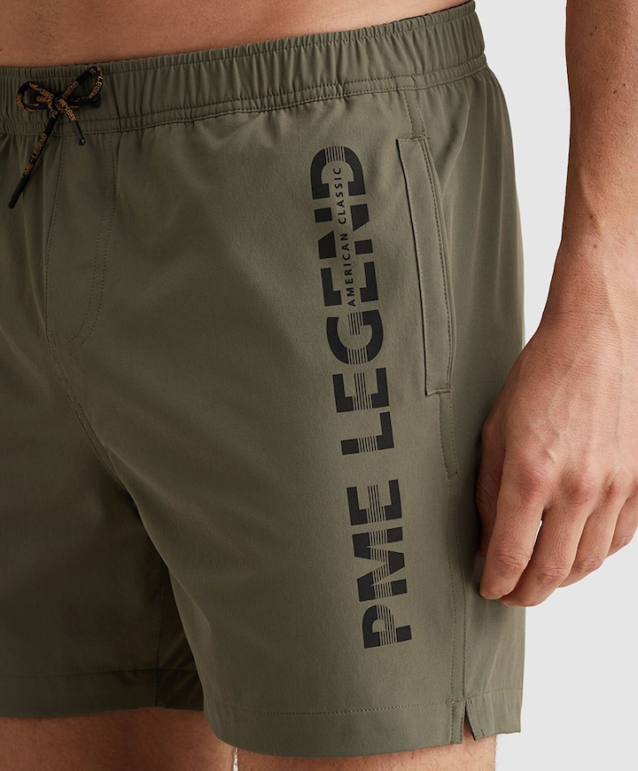 AIRFRAME BIG LOGO PRINT heren zwembroek groen