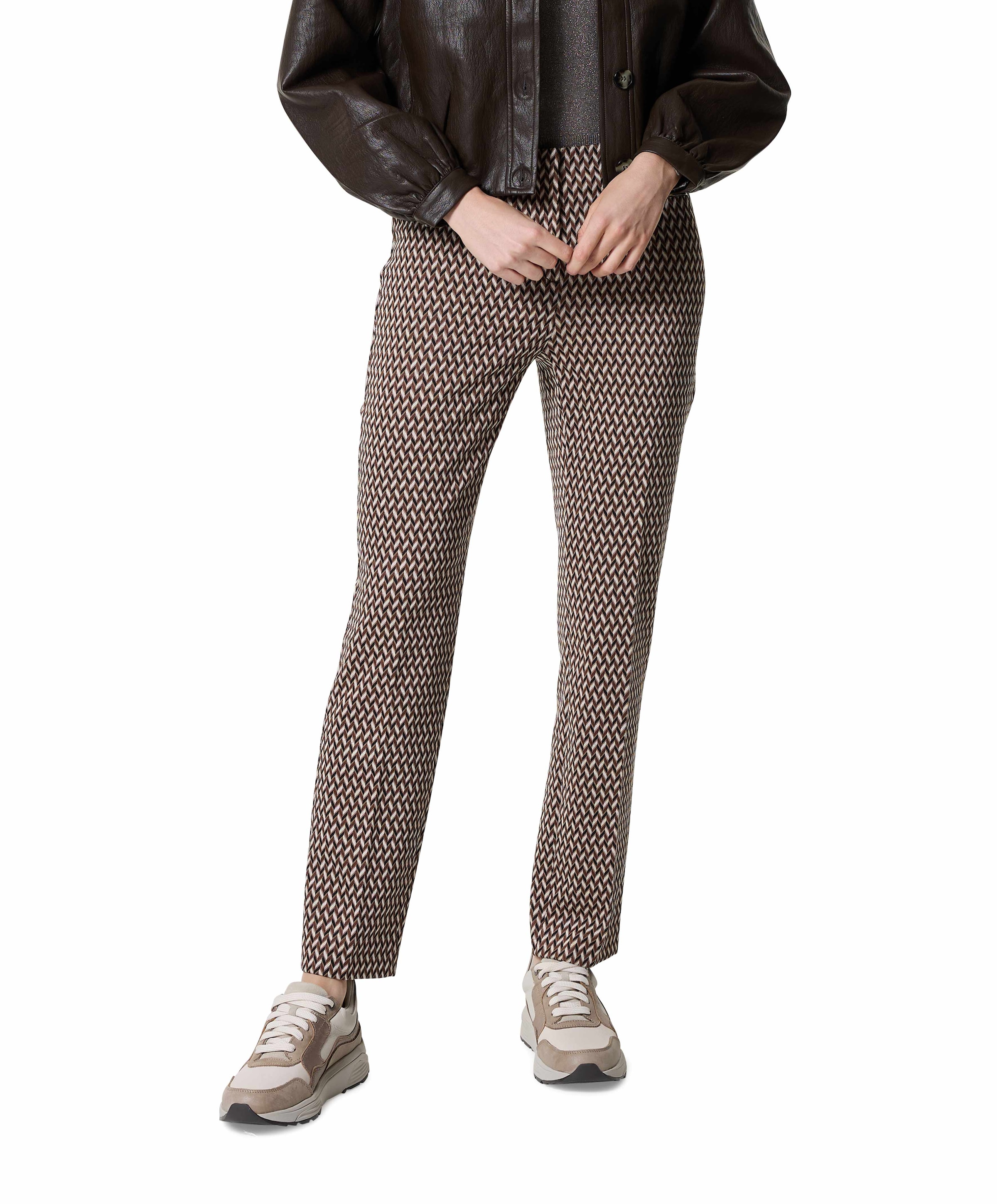 Zigarette Slim broek bruin