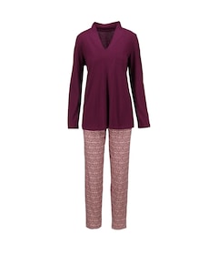 Dames pyjamaset bordeaux