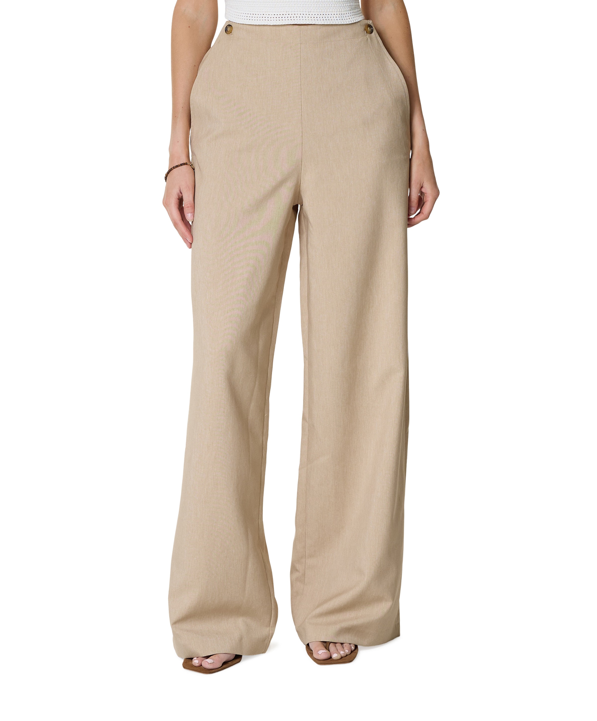 Dames pantalon beige