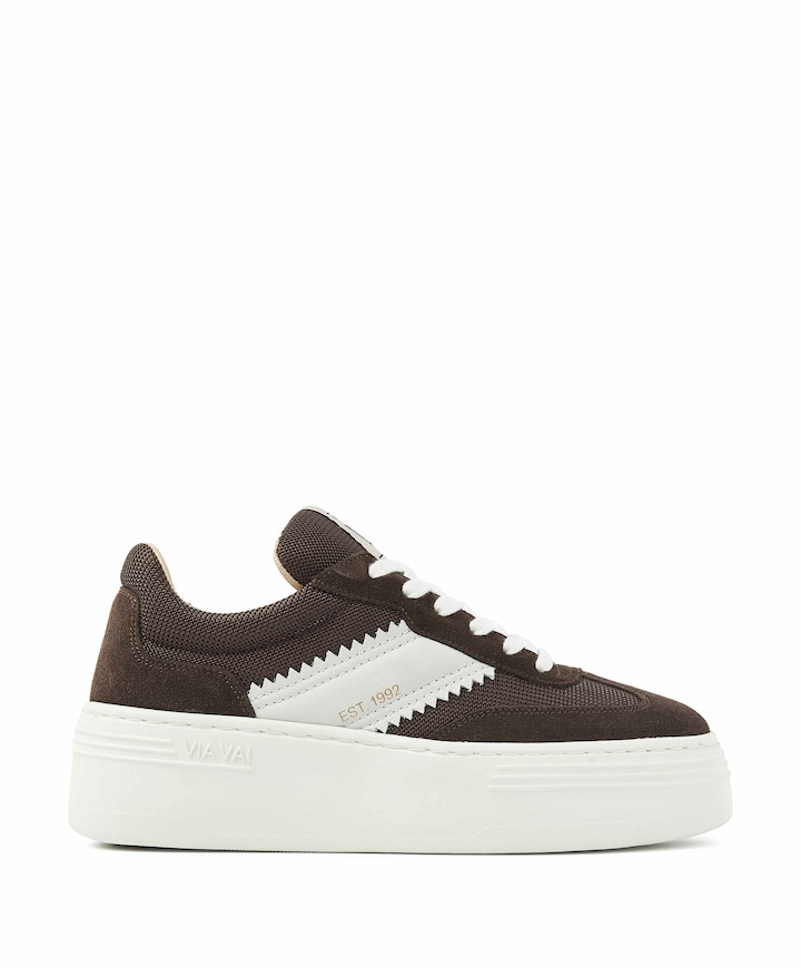 Isa Lou dames sneakers bruin