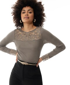 Dames T-shirt beige
