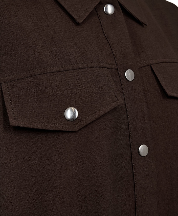 Dames blouse bruin