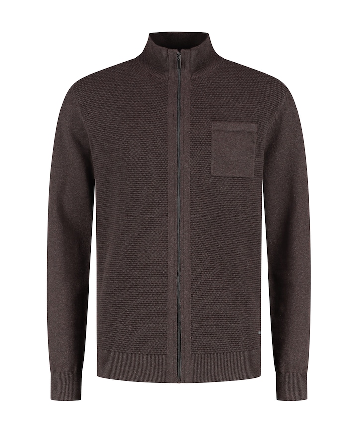 Heren vest bruin