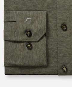 Heren overhemd lange mouw groen