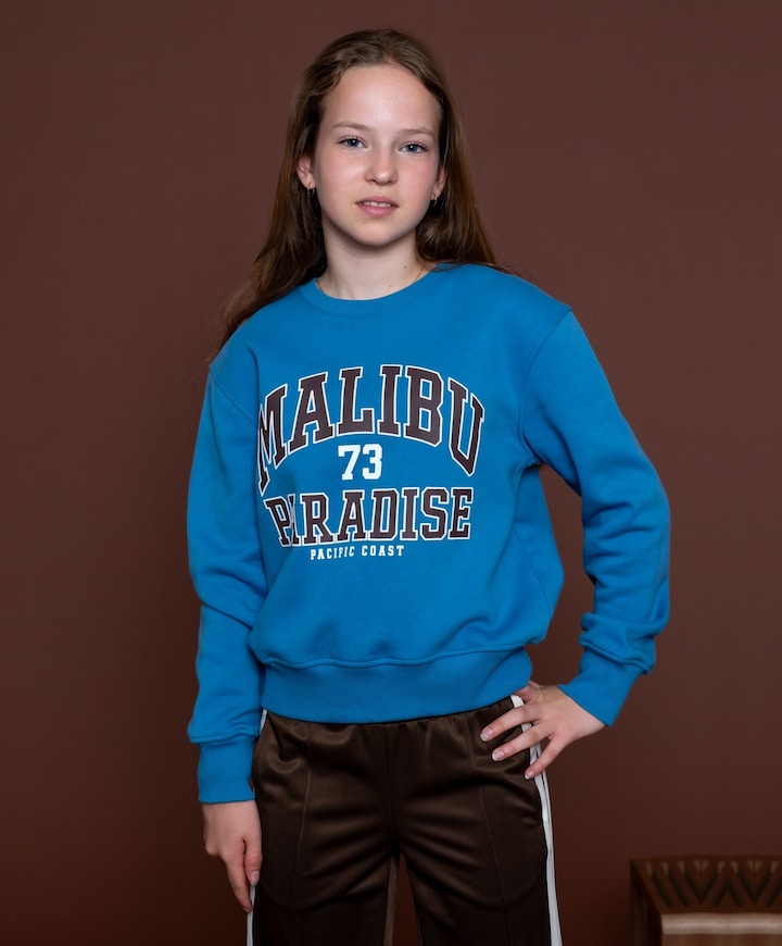Meisjes sweater blauw