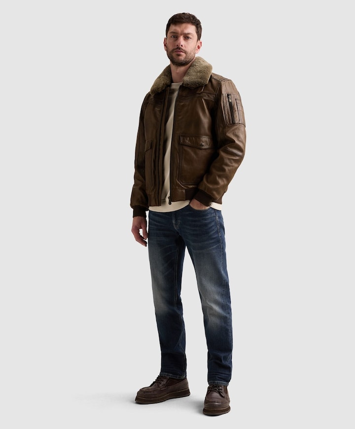 Heren jas bruin