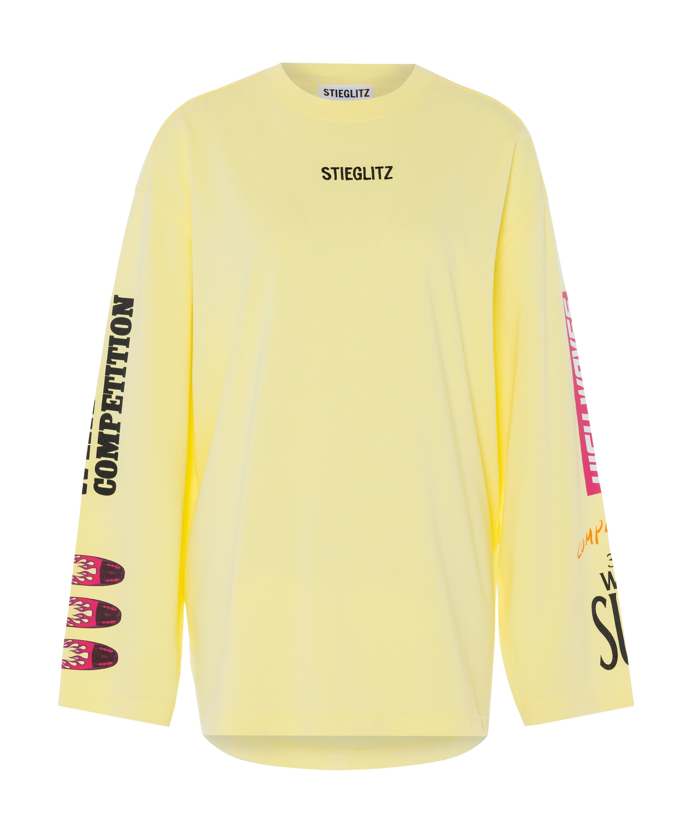 Dames longsleeve geel